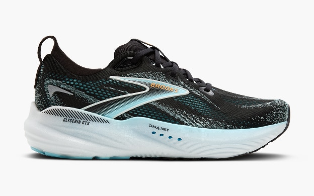 black running shoe 
